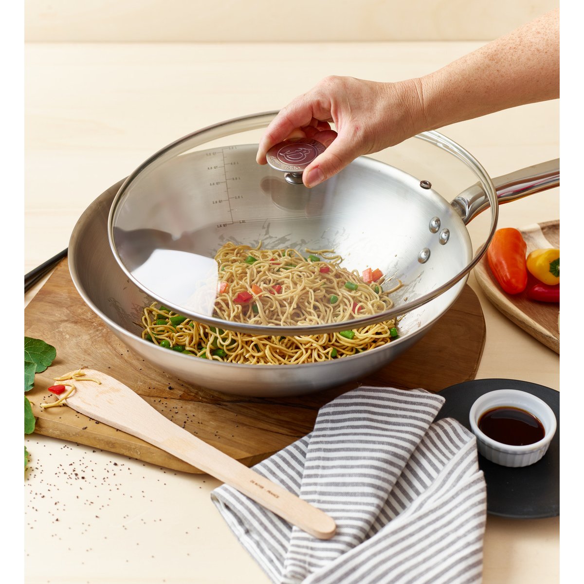 Wok - ø28 cm couleur unique, DE BUYER