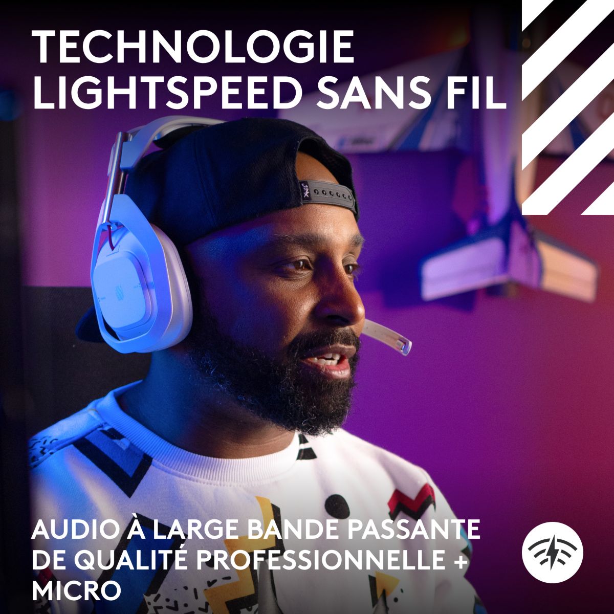 Casque gamer G Astro A50  LIGHTSPEED couleur unique, LOGITECH