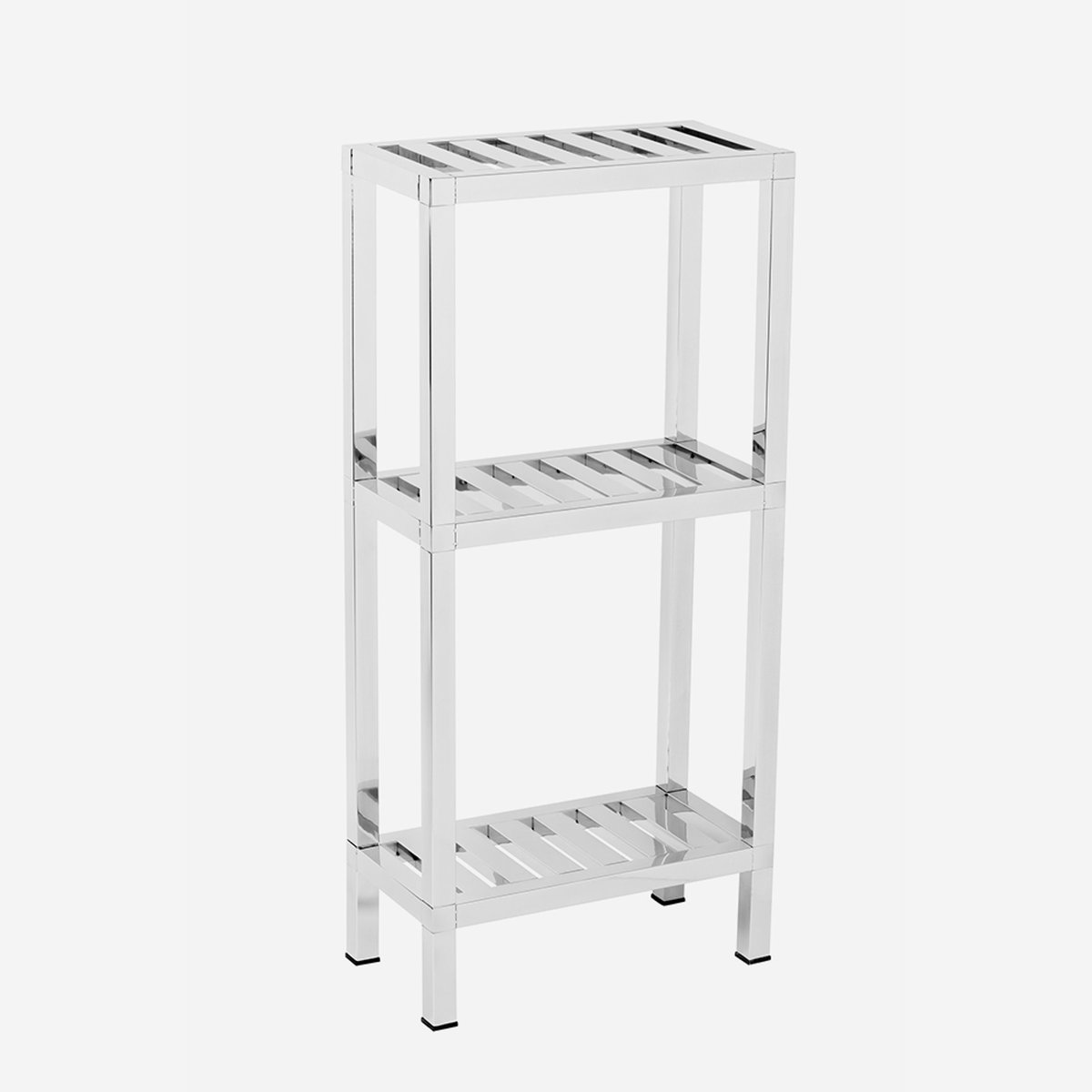Etagère inox pour pièces humides blanc, BATH BAZAAR