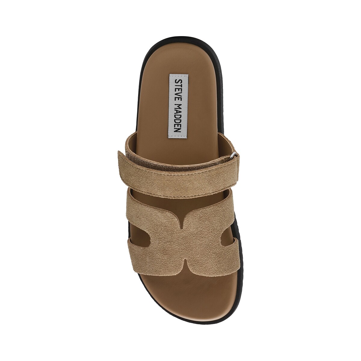 Mules plates en cuir suédé Missile taupe, STEVE MADDEN