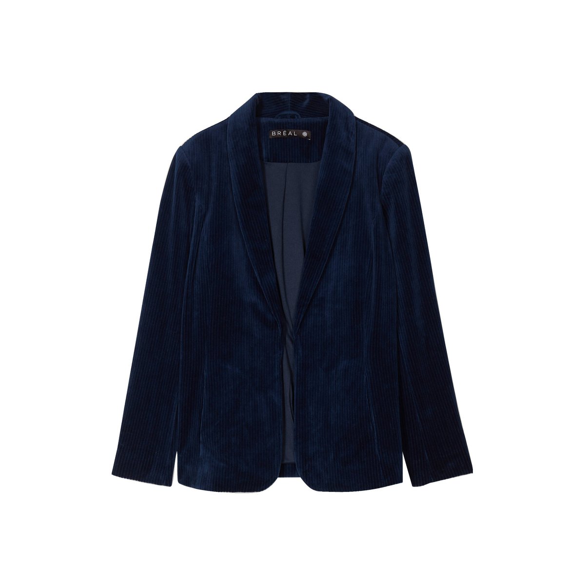 Veste tailleur velours bleu marine, BREAL