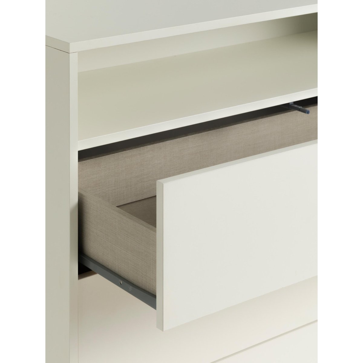 Commode Mélamine - HEGAS blanc, KENAY