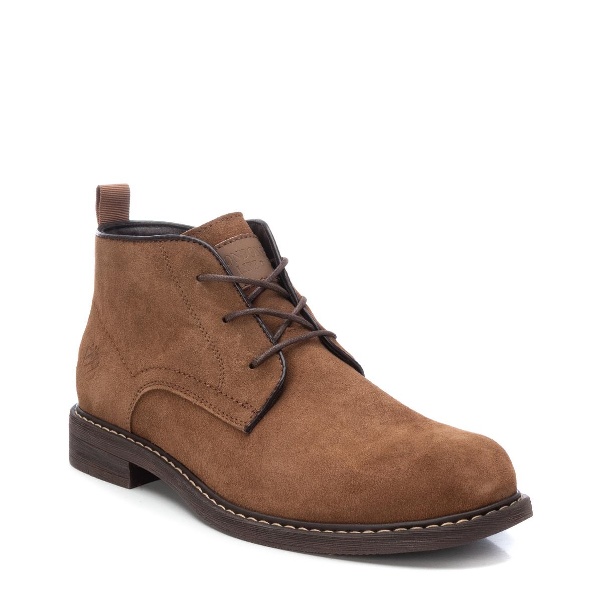 Bottine Blucher/Derby Plaine Entreprise Fermeture éclair camel, CARMELA
