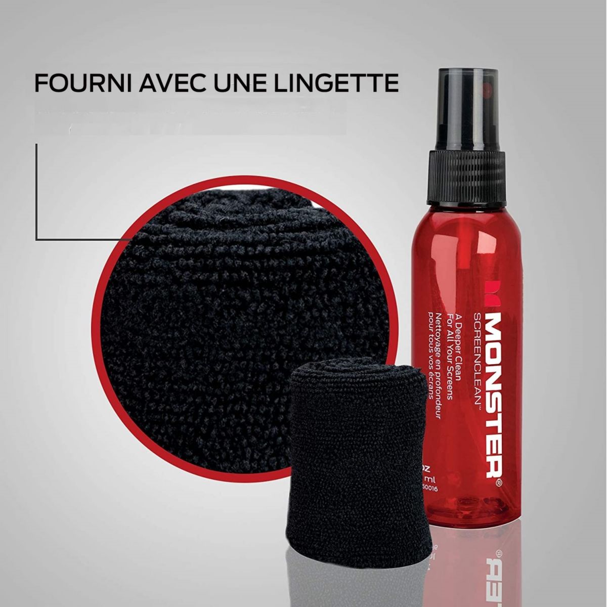 Kit de nettoyage ECRAN SCREEN CLEAN 200ML couleur unique, MONSTER CABLE