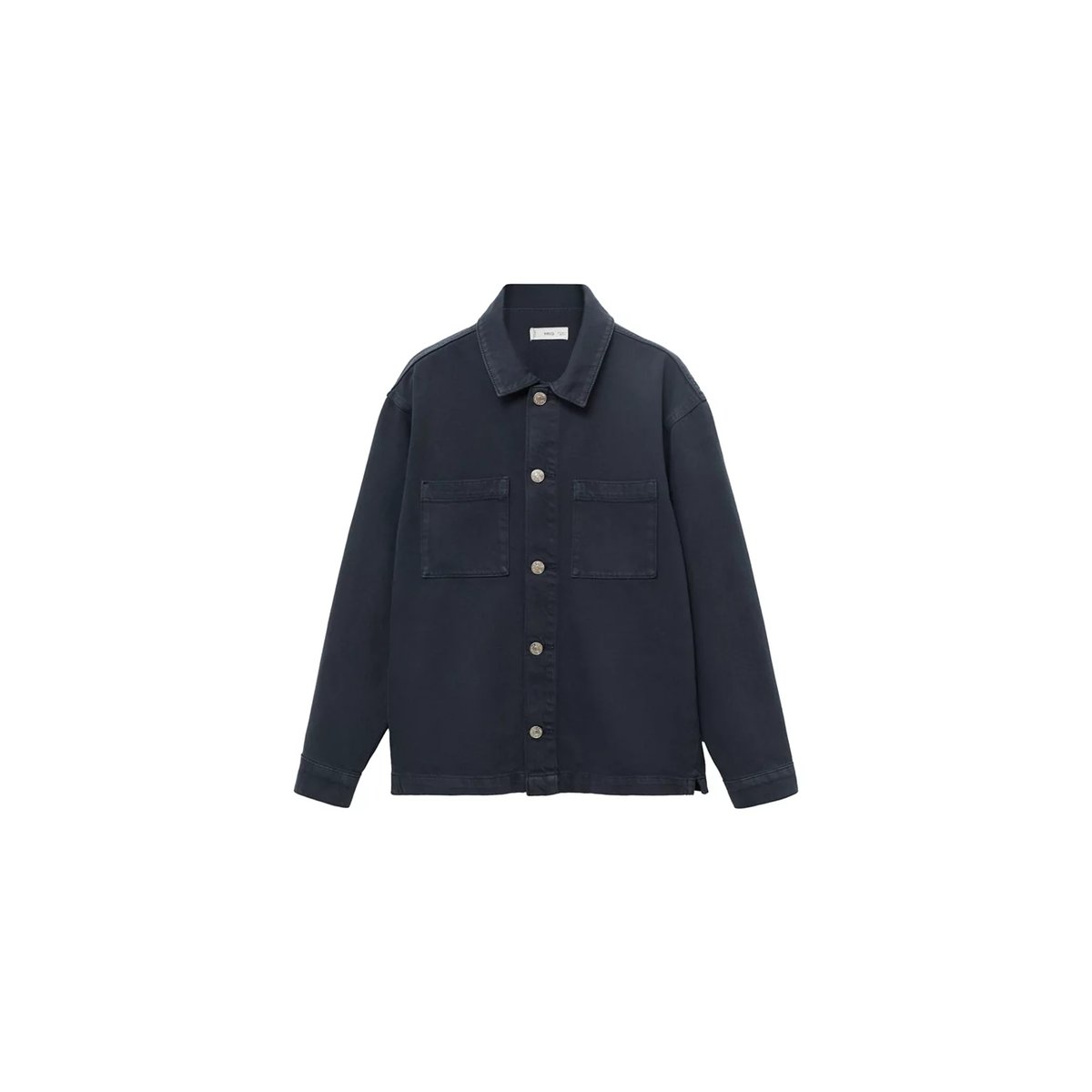 Surchemise en denim bleu marine, MANGO TEEN