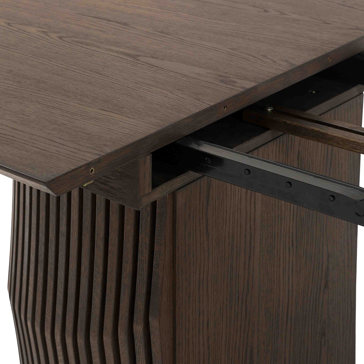 Owen Oval Extandable Oak Dining Table (Seats 8) dark oak wood, ÉDITÉ