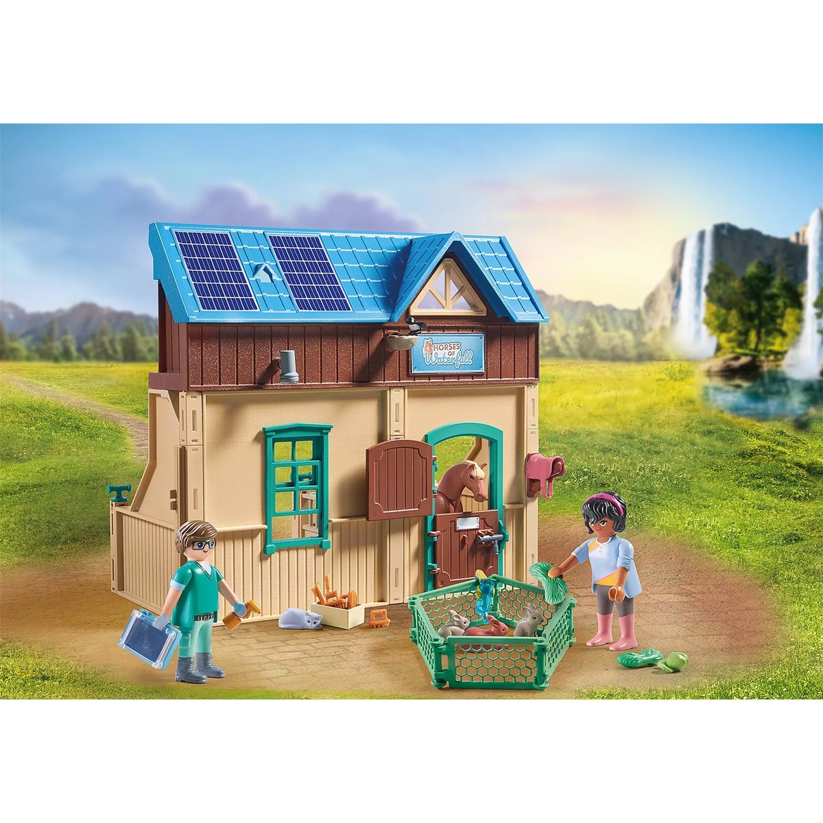 Vétérinaire et centre de thérapie multicolore, PLAYMOBIL