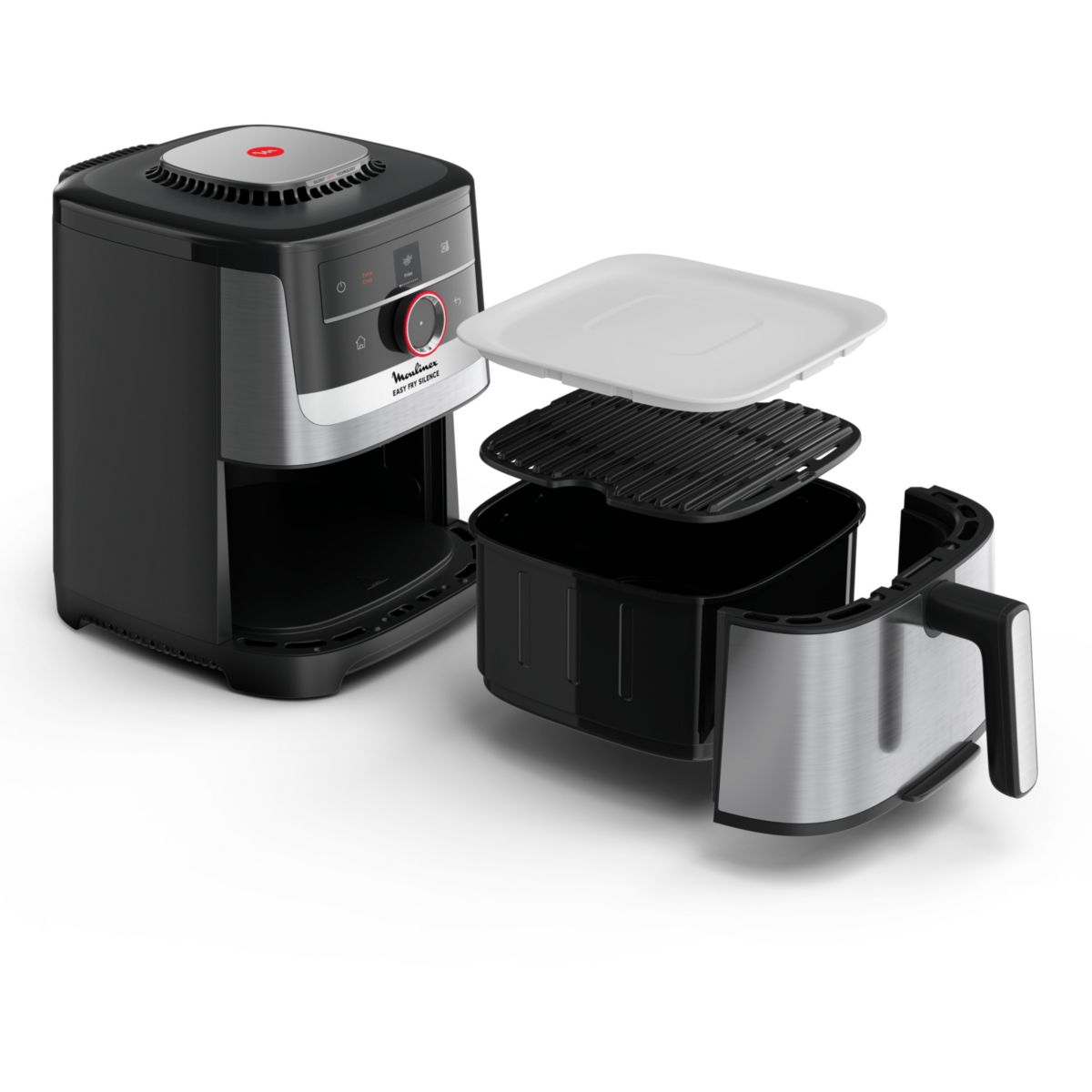Friteuse sans huile Easy Fry Silence Smart 5L EZ572DF0 couleur unique, MOULINEX