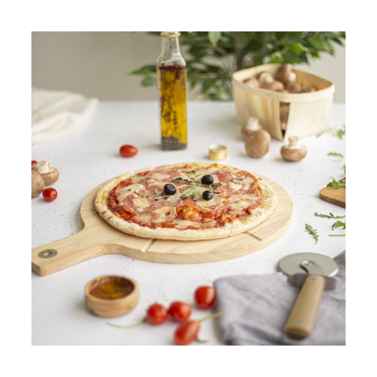 Set à pizza beige, LIVOO