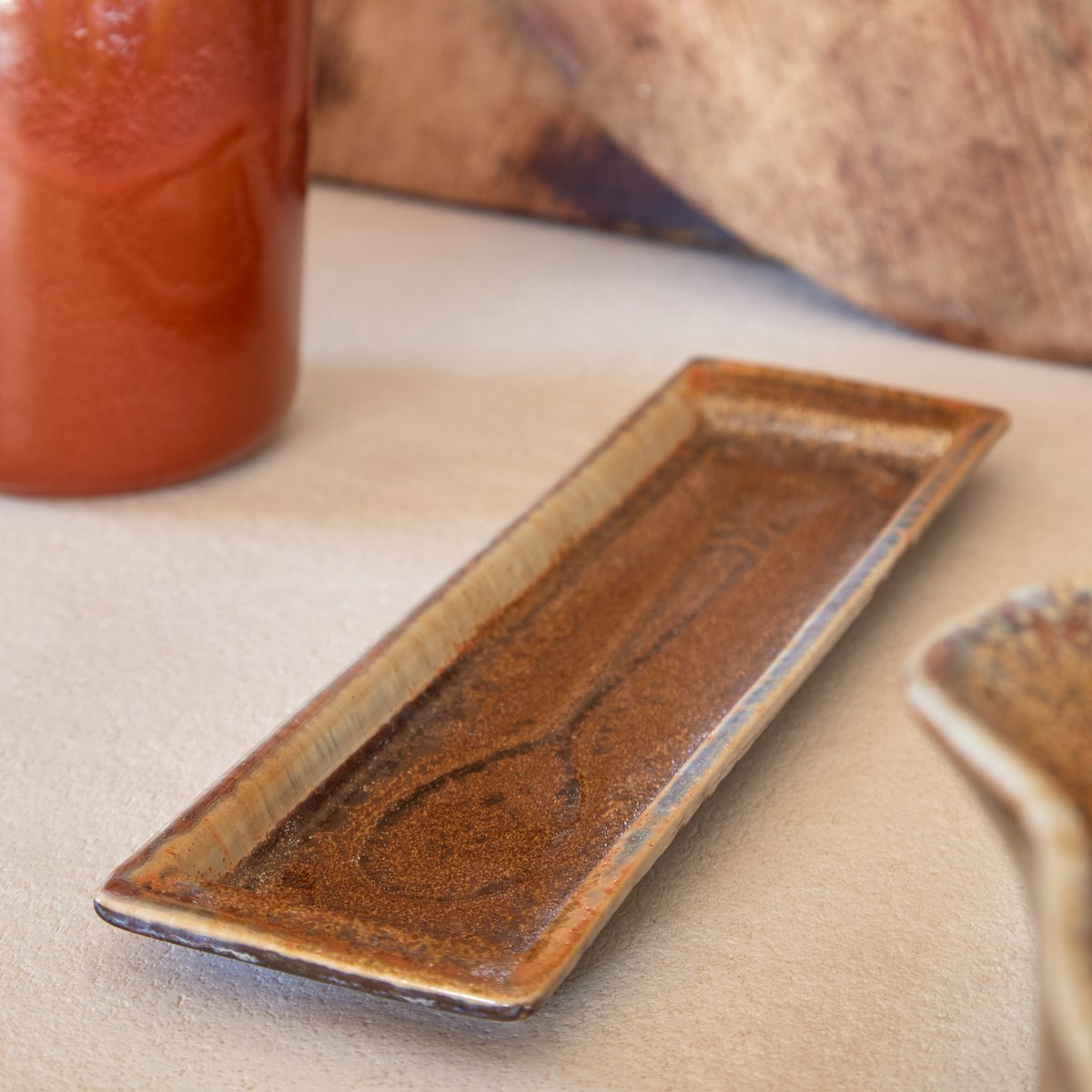 Repose-Cuillère Poterie, Casafina by COSTA NOVA mocha brown, COSTA NOVA