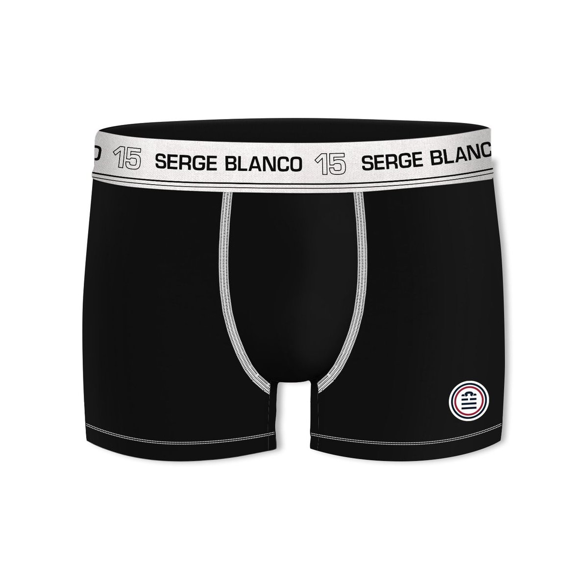 Lot De 10 Boxers Coton noir/gris/blanc, SERGE BLANCO