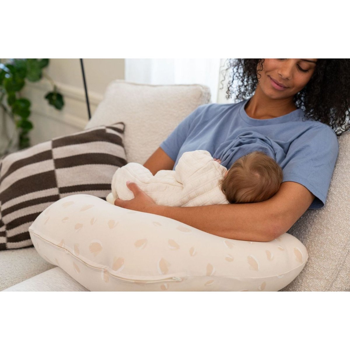 Coussin de grossesse 2 en 1 évolutif rose, BABYMOOV