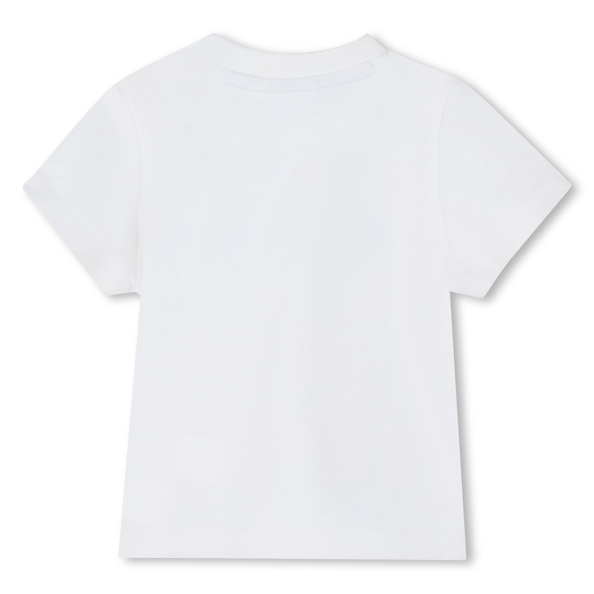 T-shirt avec imprimé logo blanc, BOSS KIDSWEAR