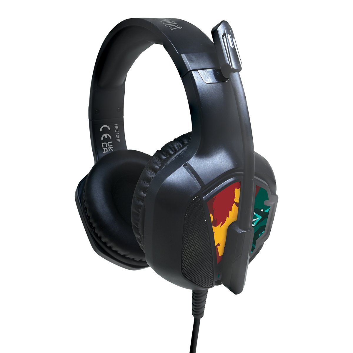 Casque Gaming Filaire lumineux avec micro desgin Harry Potter noir, LEXIBOOK