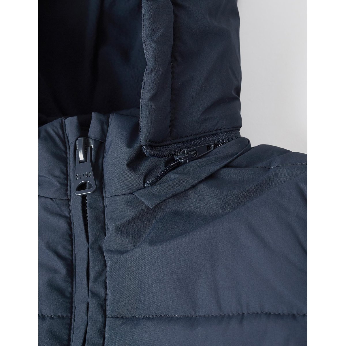 Doudoune avec doublure en polaire et capuche amovible bleu foncé, ZIPPY
