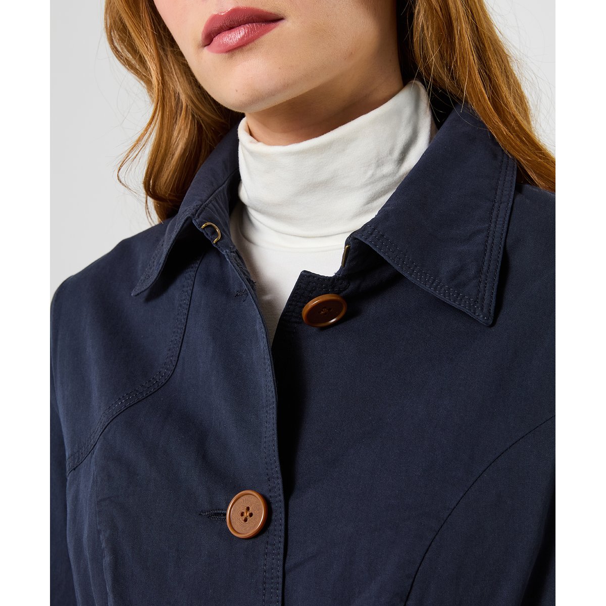 Manteau Ceinturé Annabelle bleu, JOE BROWNS