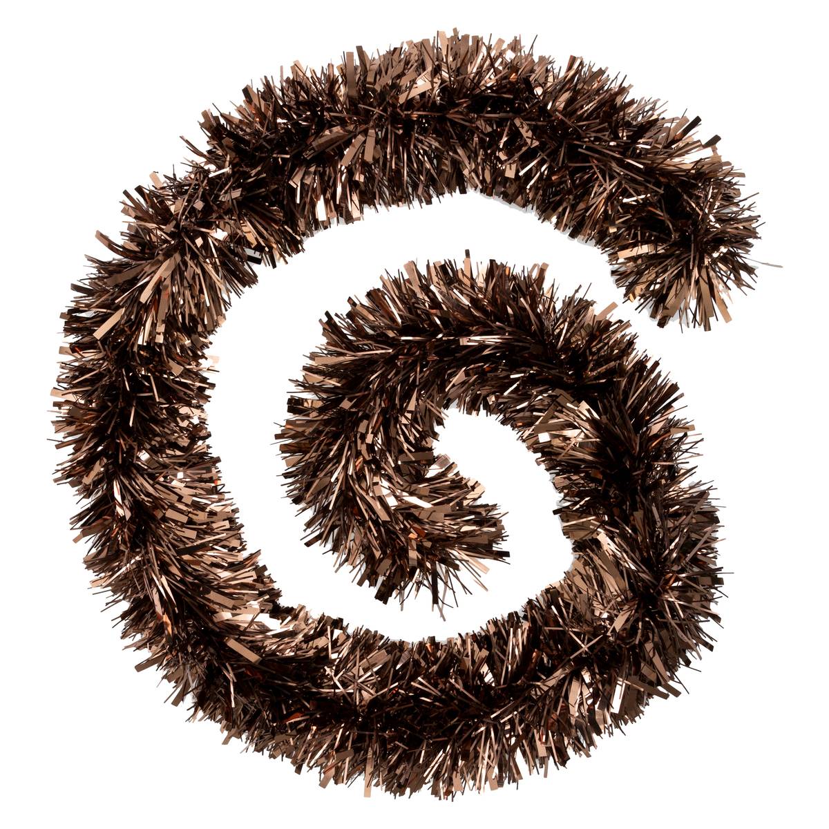 Guirlande de noël "Boa" brin fin bronze 150x8x2m marron, ATMOSPHERA