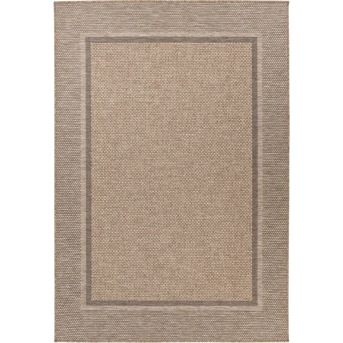 Tapis intérieur extérieur beige naturel sable et taupe, ARTE ESPINA