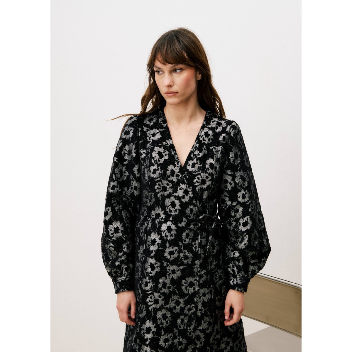 Robe en coton BROOKS noir, FRNCH