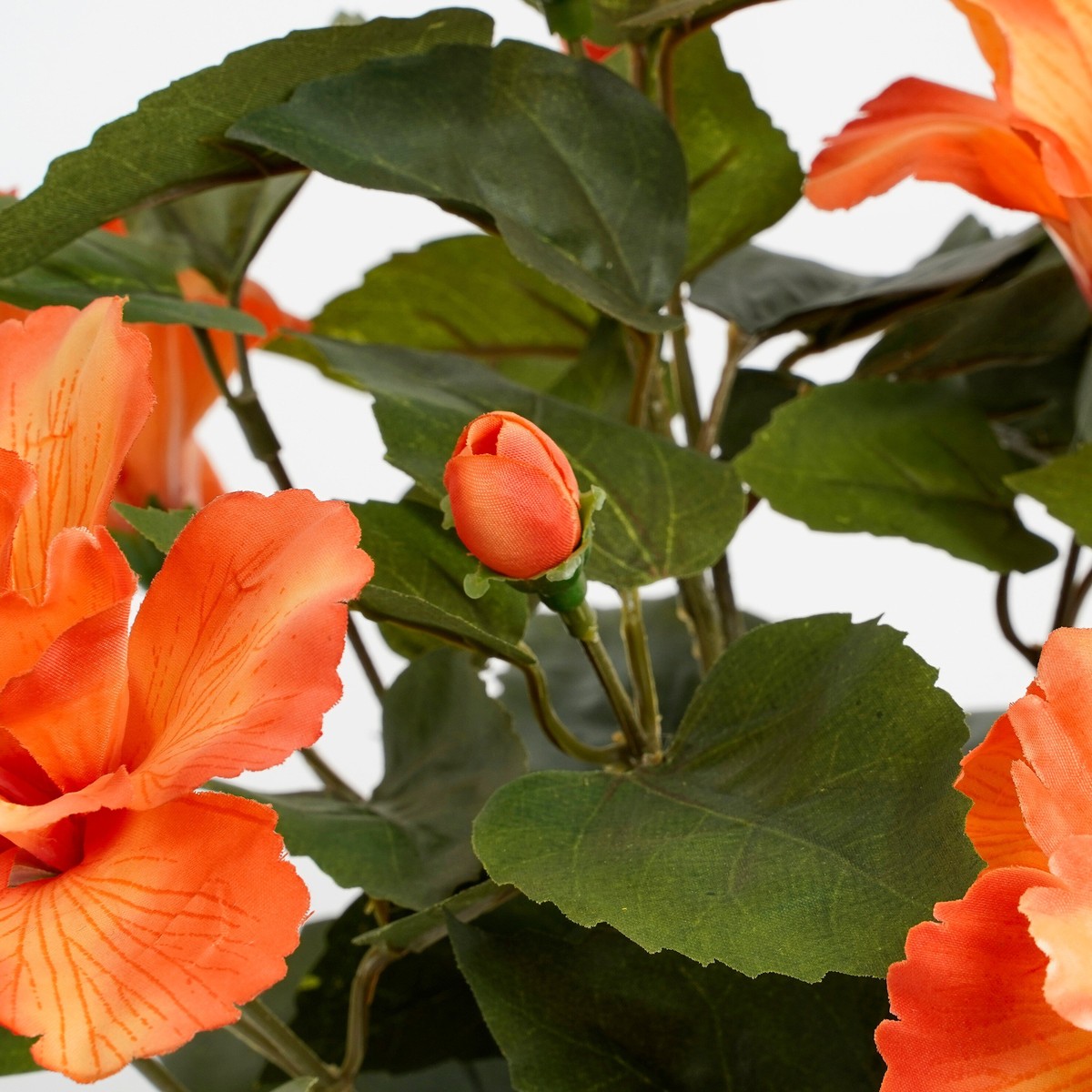 Plante artificielle HIBISCUS orange, MICA DECORATIONS