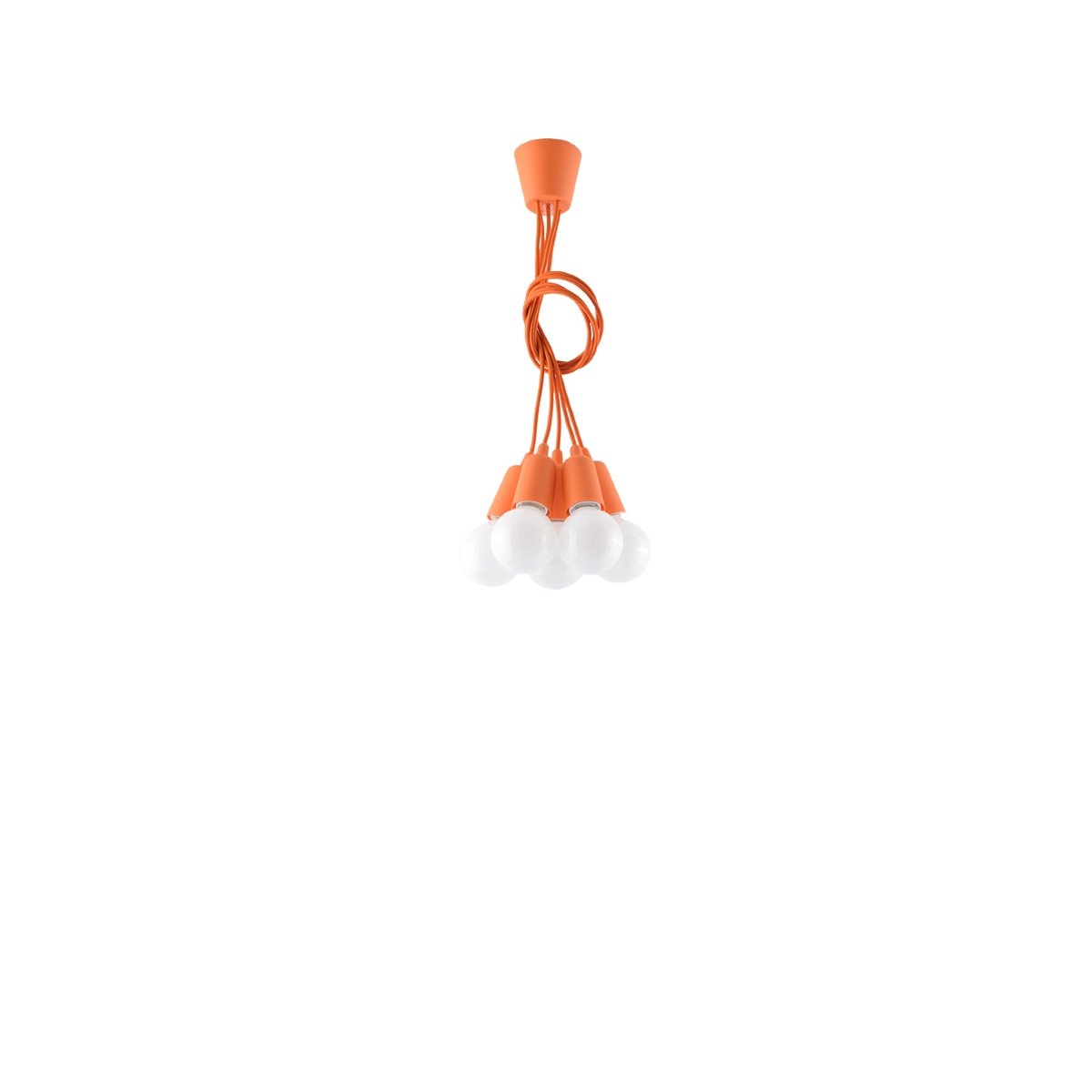 Suspension PVC Orange E27 5 Diego orange, EDEN