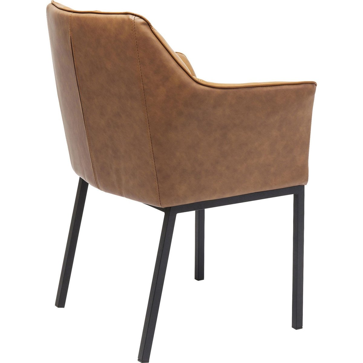 Chaise avec accoudoirs, THINKTANK marron, KARE DESIGN