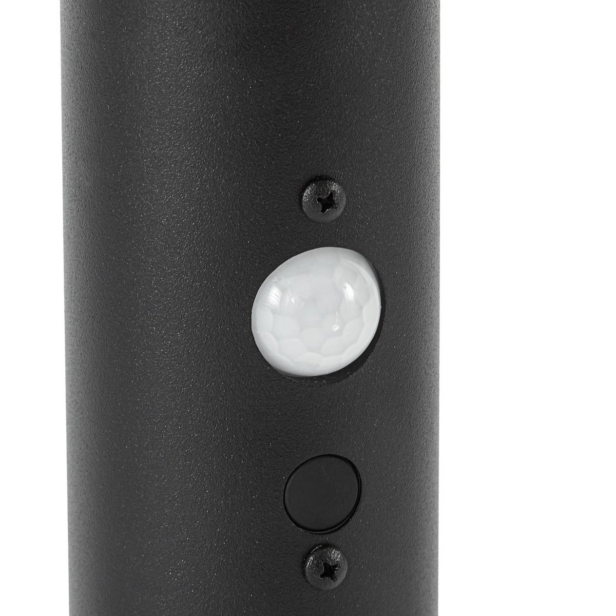 Lampe solaire en inox moderneLED, Relto noir, transparent, LINDBY