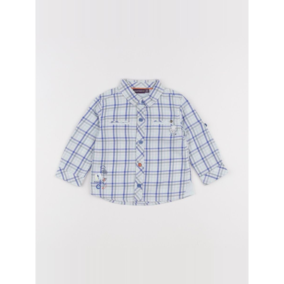 Chemise - Très bon état blanc, bleu, SERGENT MAJOR