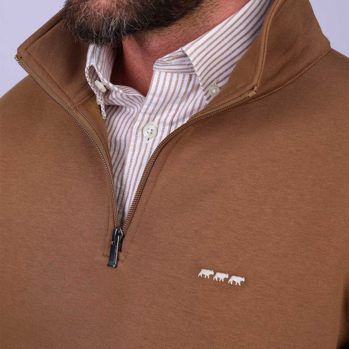 Sweat camionneur Ellian taupe, MISE AU GREEN