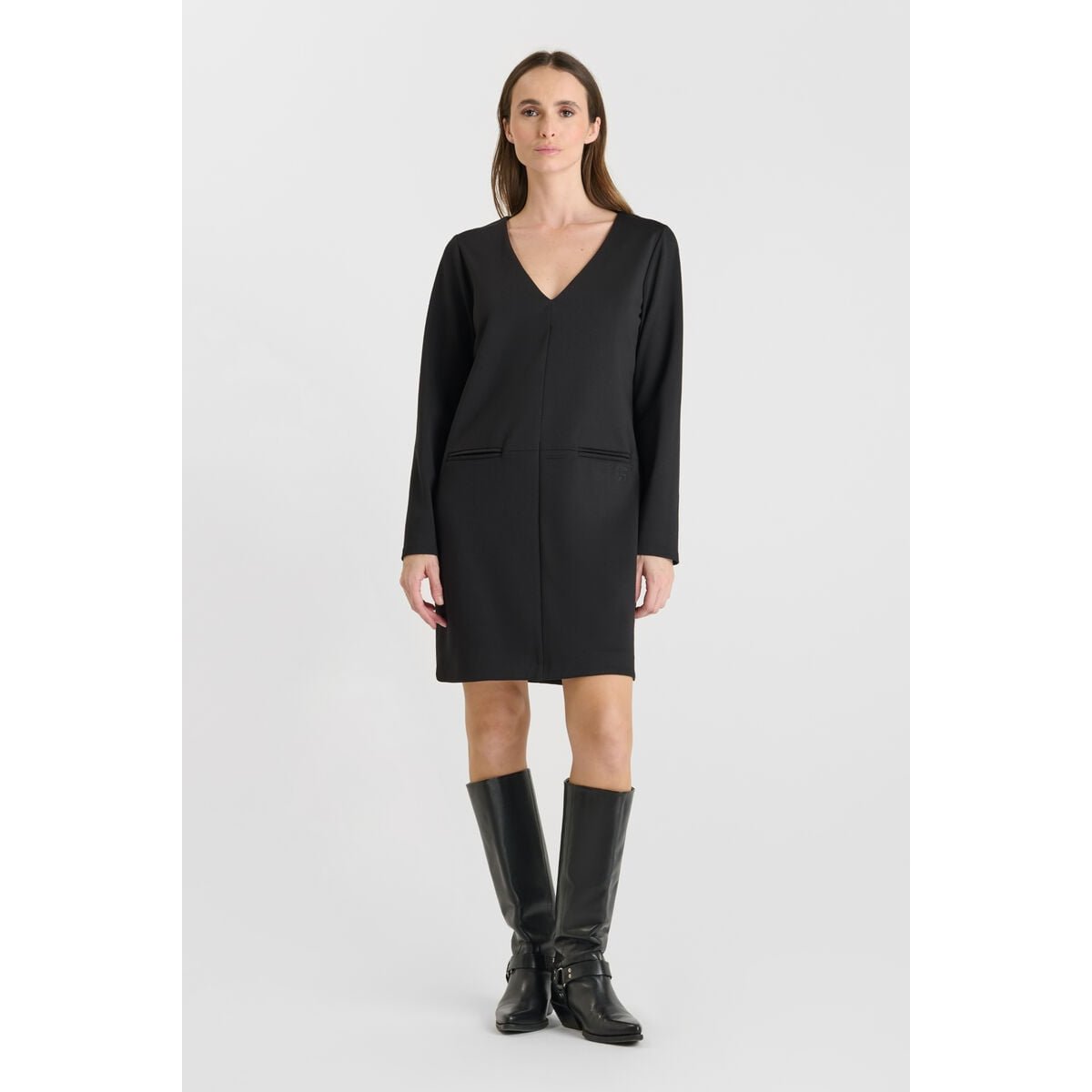 Robe droite LOUCIA black, LE TEMPS DES CERISES