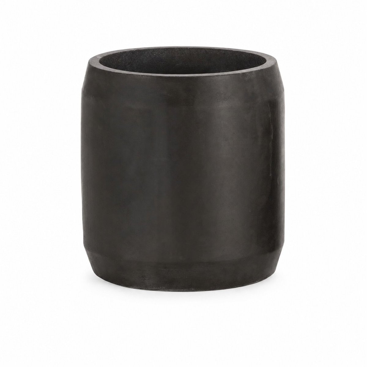 Cache-pot en ciment noir, RECOLLECTION