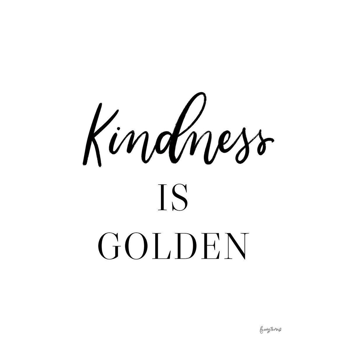 Tableau kindness is golden tableau alu dibond, HEXOA