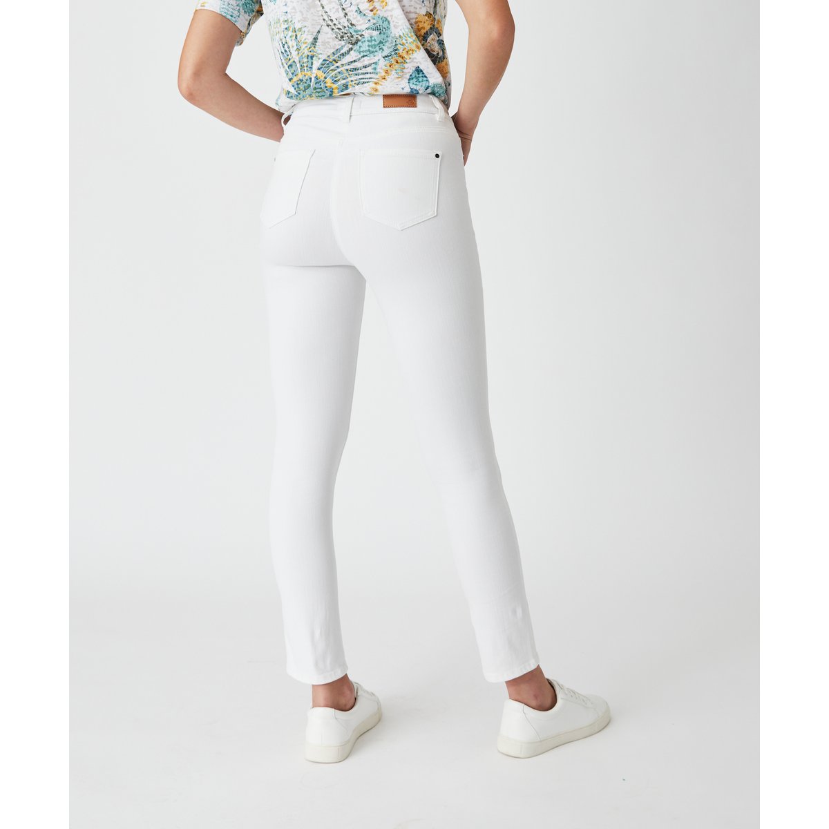 Jean slim 7/8ème 5 poches Perfect Fit - Standard blanc, DAMART