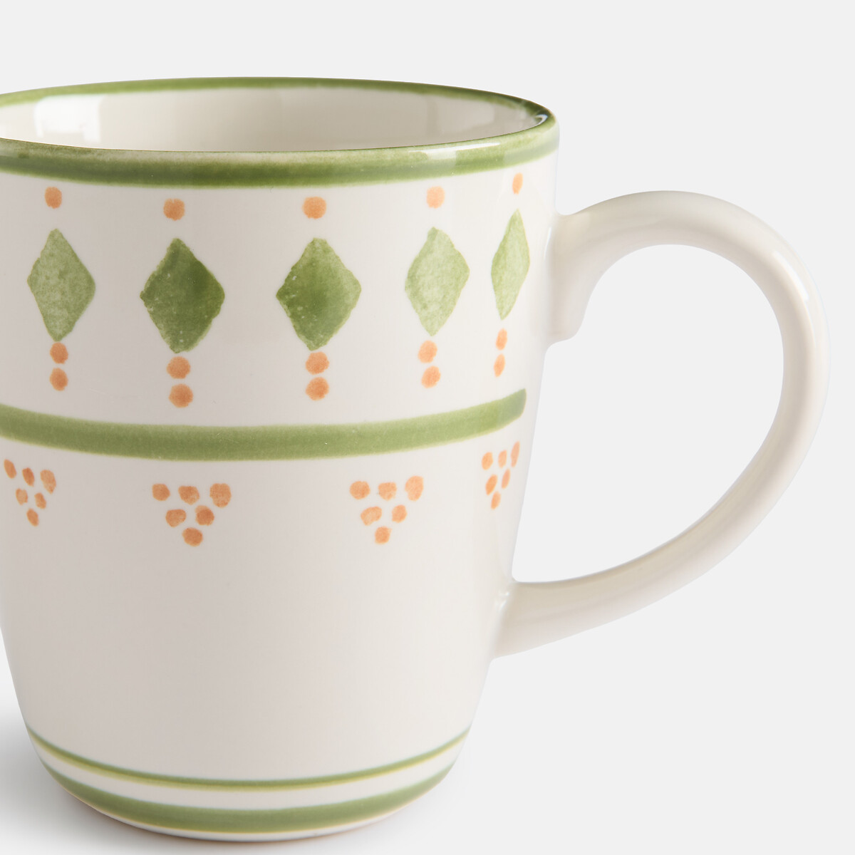 Lot de 2 mugs, en grès, LIMAO imprimé palmiers, LA REDOUTE INTERIEURS