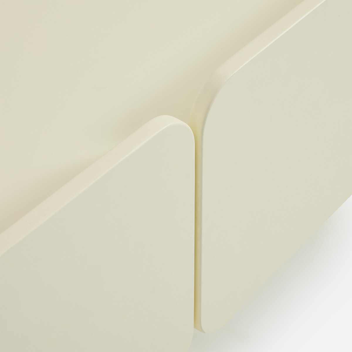 Mobile TV hi-fi laccato, 3 ante, larghezza 170 cm, CESCO giallo pallido, LA REDOUTE INTERIEURS