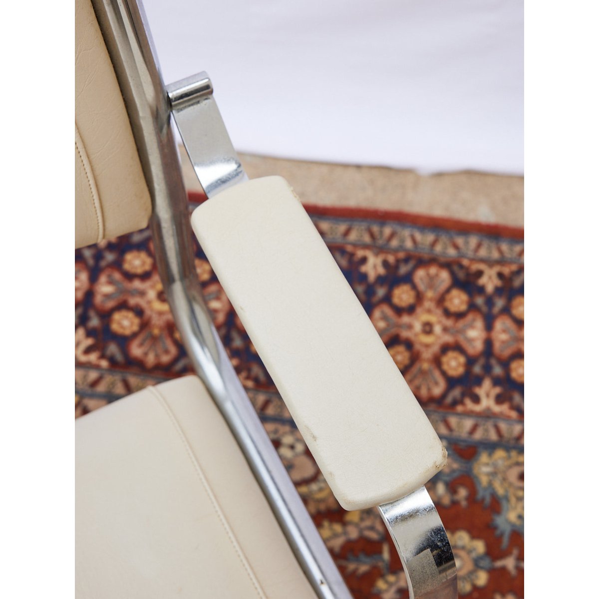 Fauteuil pivotant vintage Jakob N°1306 - Bon état argenté, DEBONGOUT