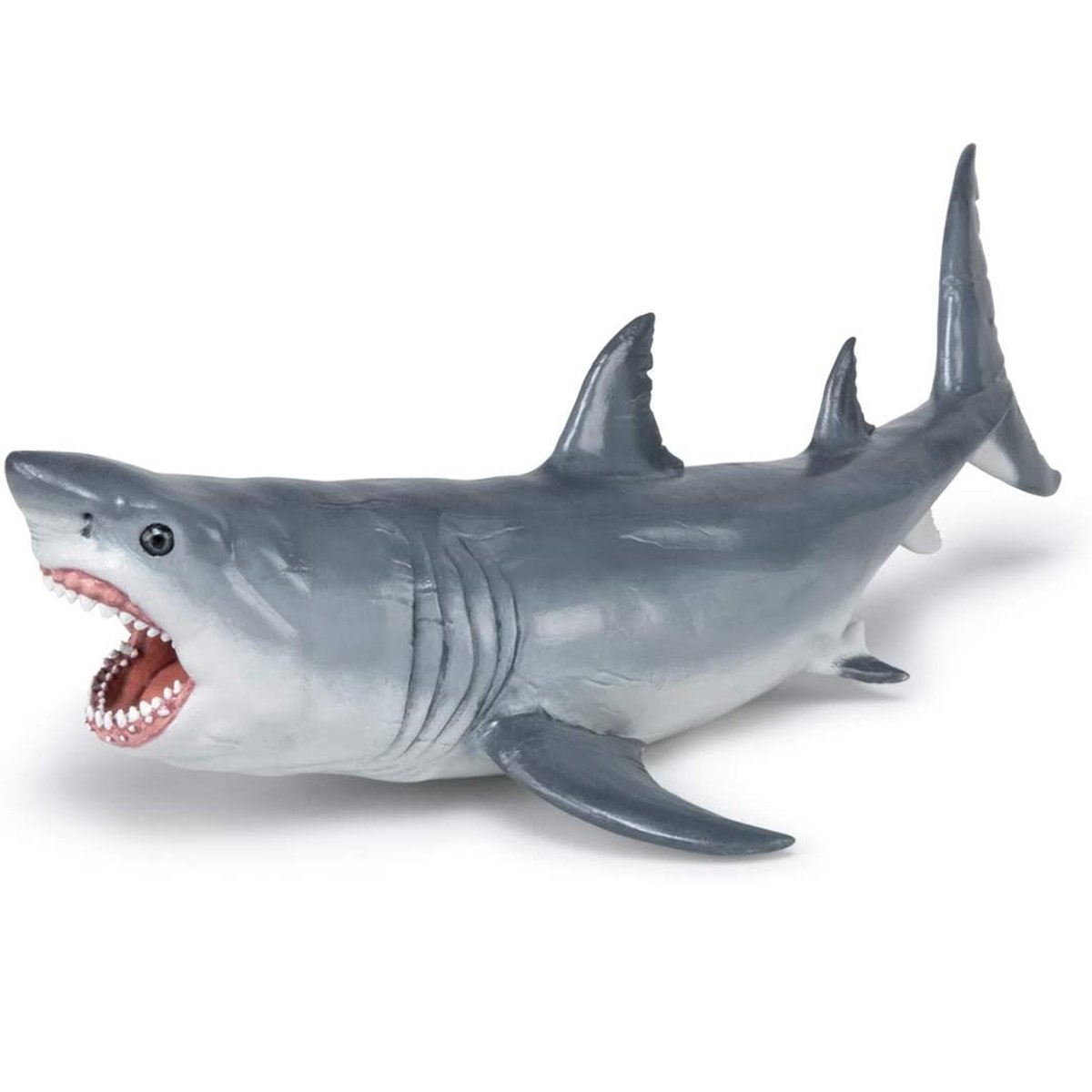 Figurine Requin Mégalodon préhistorique gris, PAPO