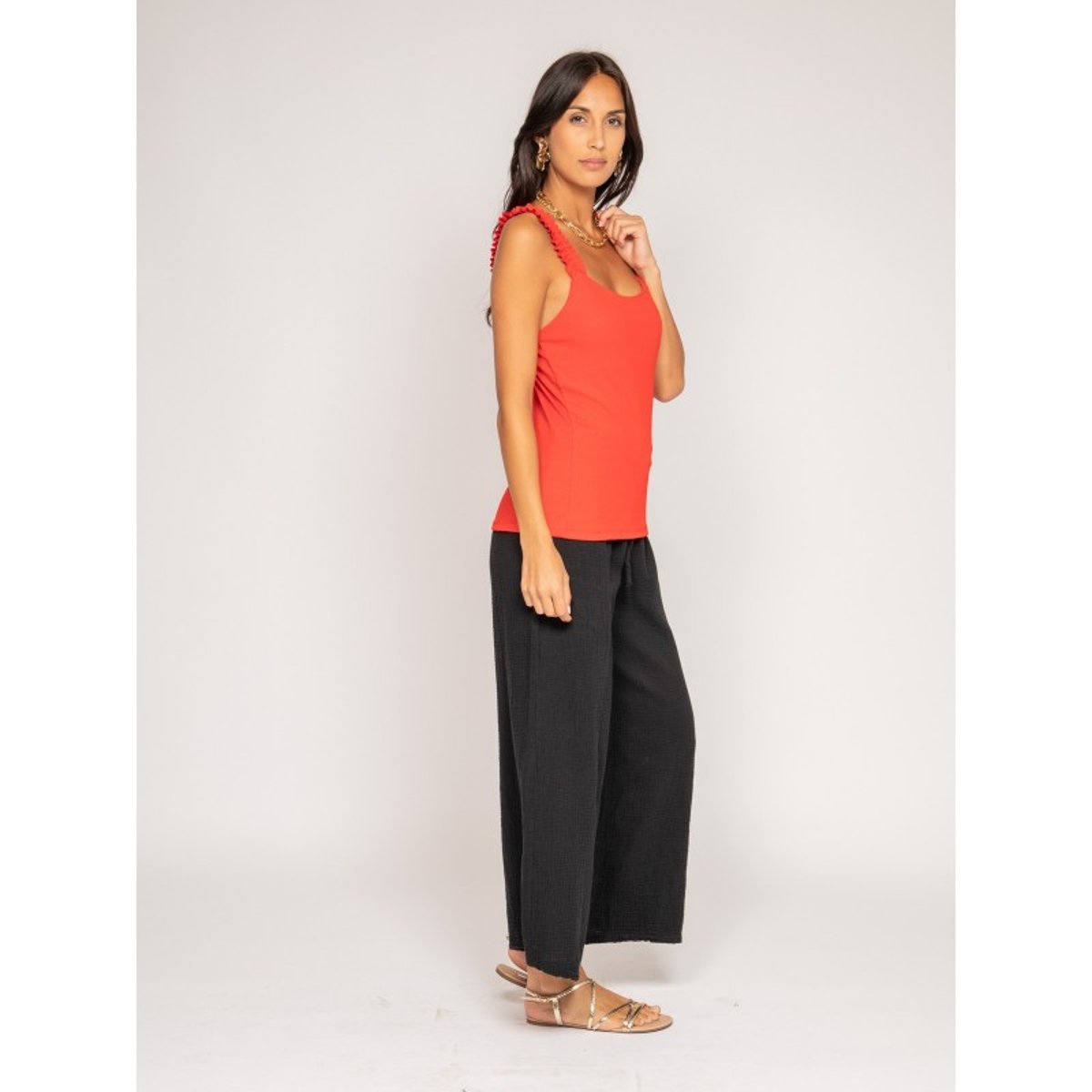 Debardeur Famara rouge, DONA LISA
