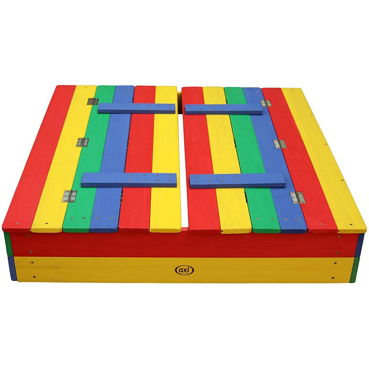 AXI ELLA Bac a sable avec bancs Arc en ciel 100x95x20cm couleur unique, AXI HOUSE