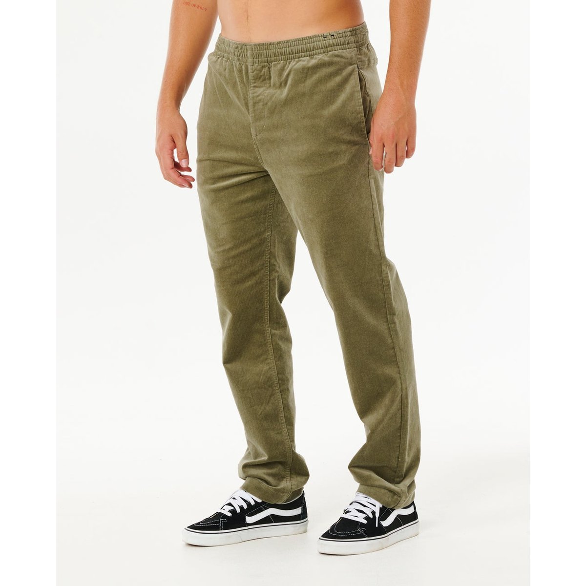 Pantalon de plage Classic SURF en velours côtelé vert surplus, RIP CURL
