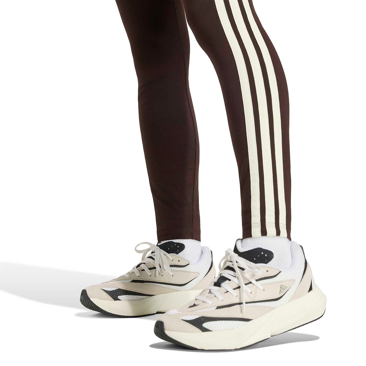 Leggings ESSENTIALS 3-STRIPES braun, ADIDAS SPORTSWEAR