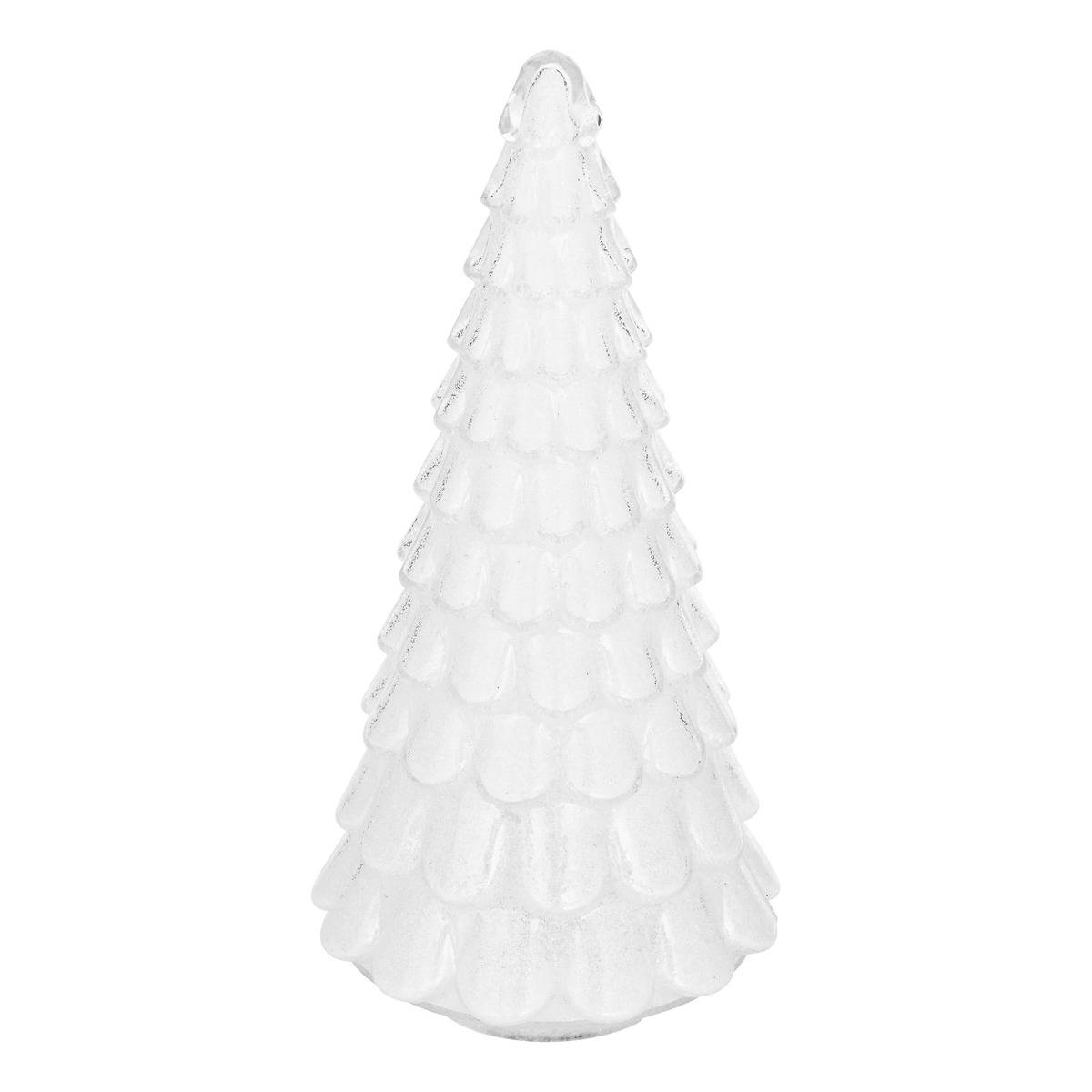 SAPIN LED VERRE BLANC H32 blanc, FEERIC LIGHTS & CHRISTMAS