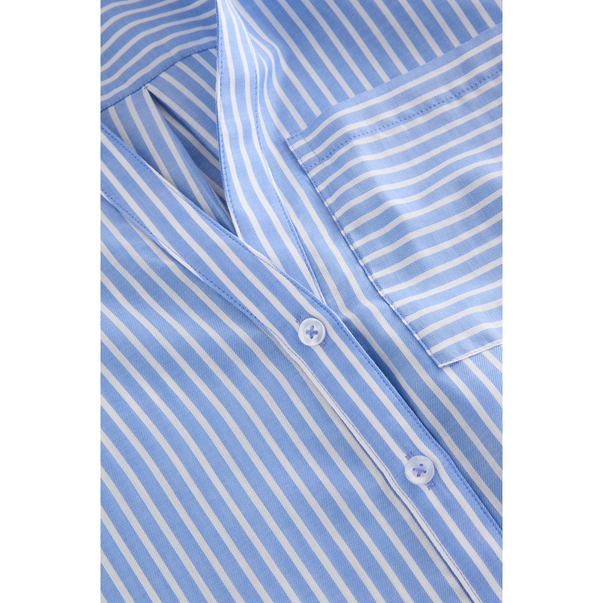 Chemise décontractée à manches longues rayures bleues, NEXT