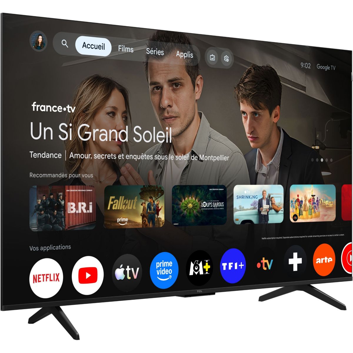 TV QLED 55P79L (2026) 55" (140 cm) noir, TCL