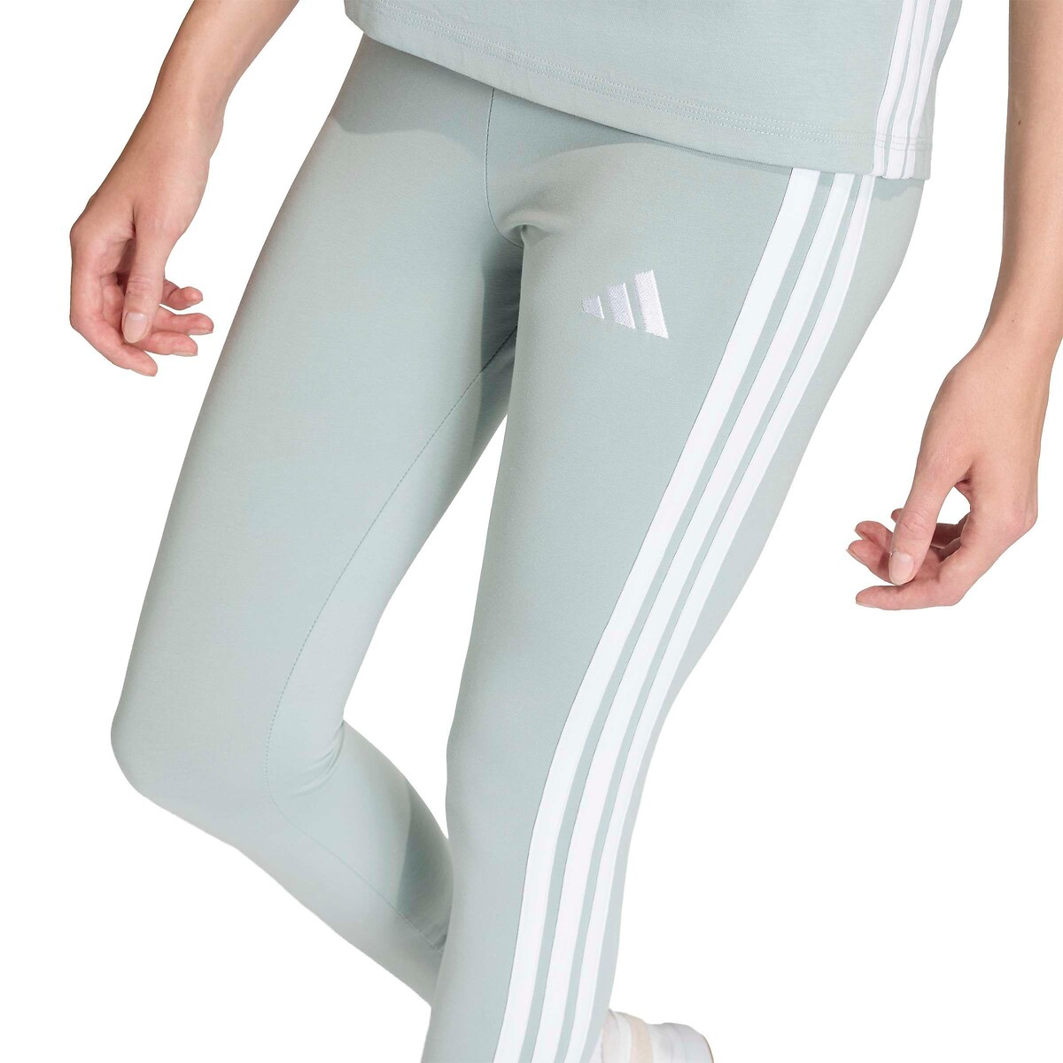 Legging Essentials 3-Stripes vert sauge, ADIDAS SPORTSWEAR