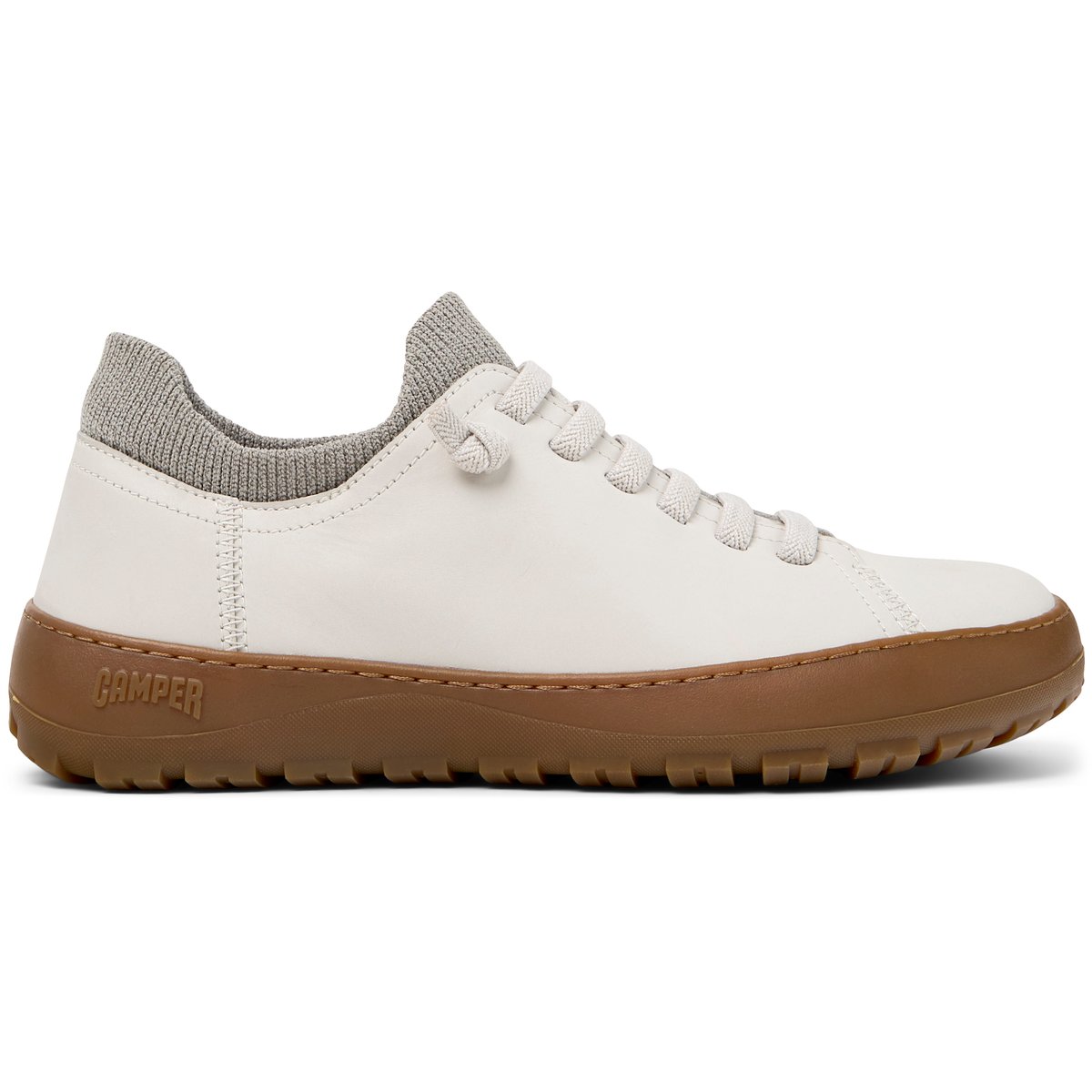 Baskets Peu Serra Nubuck Leather blanc naturel, CAMPER