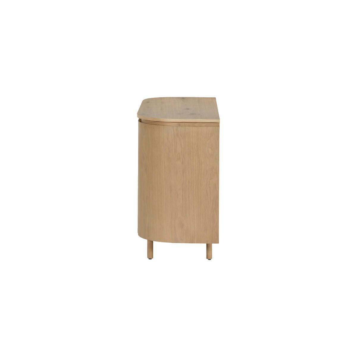 Buffet 2 portes en chêne, design moderne LOREN bois clair, PIER IMPORT