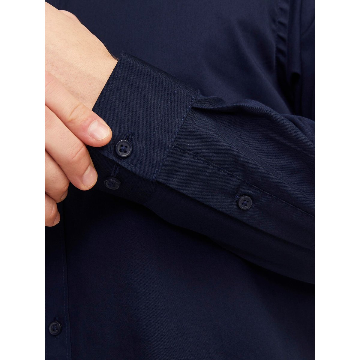 Chemise slim unie Jprblacardiff navy blazer, JACK & JONES