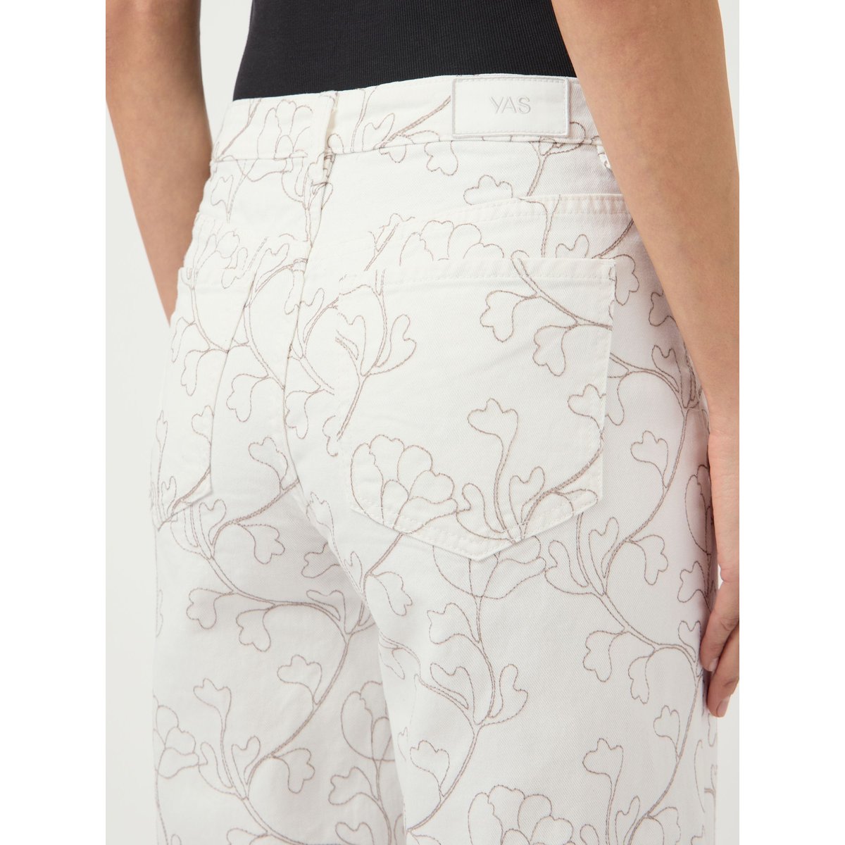 Jean Droit blanc - star white, YAS