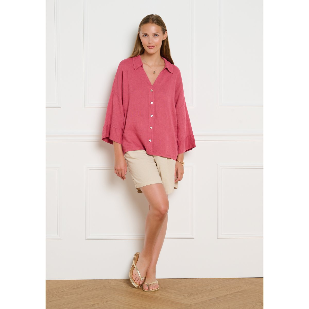 Chemise fluide rose, LOLALIZA